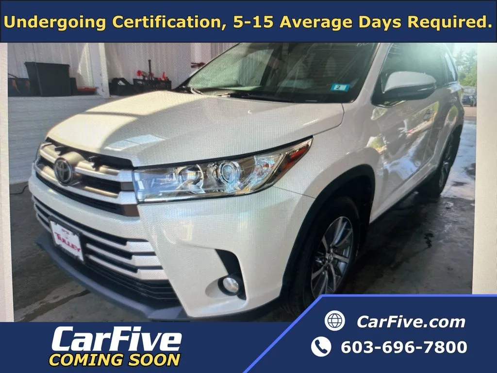 White 2019 Toyota Highlander XLE for sale in Nashua, NH