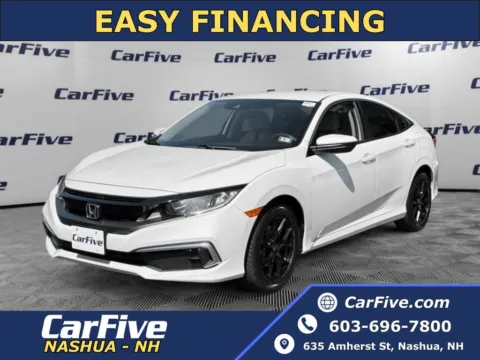 White 2019 Honda Civic LX for sale in Nashua, NH