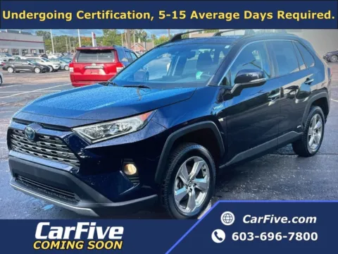 Blue 2020 Toyota RAV4 Hybrid Limited for sale in Nashua, NH