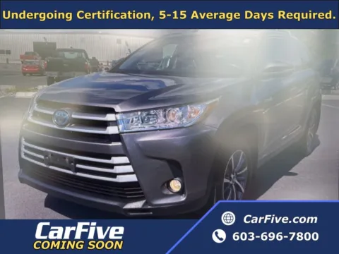 Gray 2019 Toyota Highlander Hybrid XLE for sale in Nashua, NH