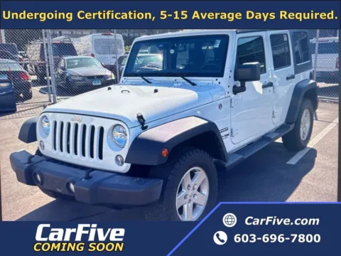 White 2018 Jeep Wrangler JK Unlimited Sport for sale in Nashua, NH