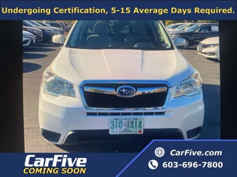 White 2015 Subaru Forester 2.5i Premium for sale in Nashua, NH