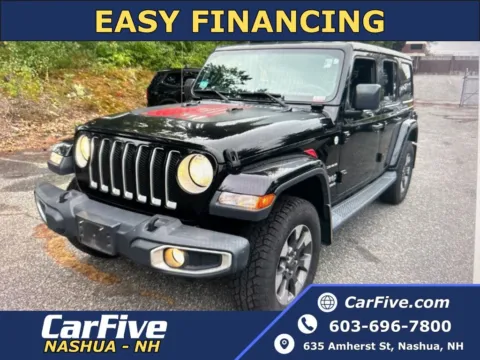Black 2018 Jeep Wrangler Unlimited Sahara for sale in Nashua, NH