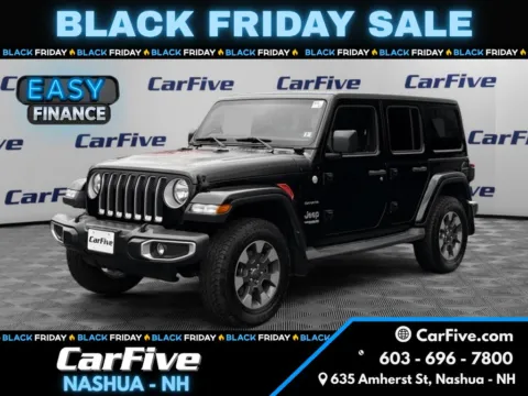 Black 2018 Jeep Wrangler Unlimited Sahara for sale in Nashua, NH