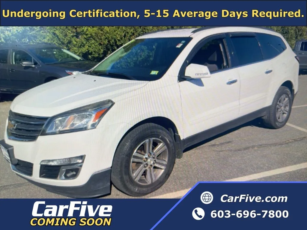 White 2017 Chevrolet Traverse 2LT for sale in Nashua, NH