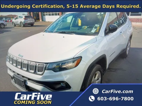 White 2022 Jeep Compass Latitude for sale in Nashua, NH