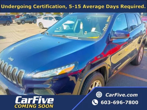 Blue 2016 Jeep Cherokee Latitude for sale in Nashua, NH