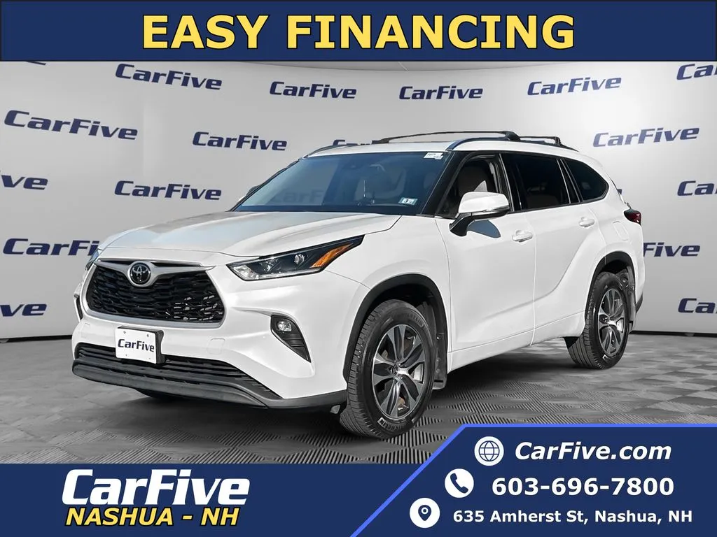 White 2021 Toyota Highlander XLE for sale in Nashua, NH