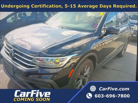 Black 2022 Volkswagen Tiguan 2.0T SE for sale in Nashua, NH