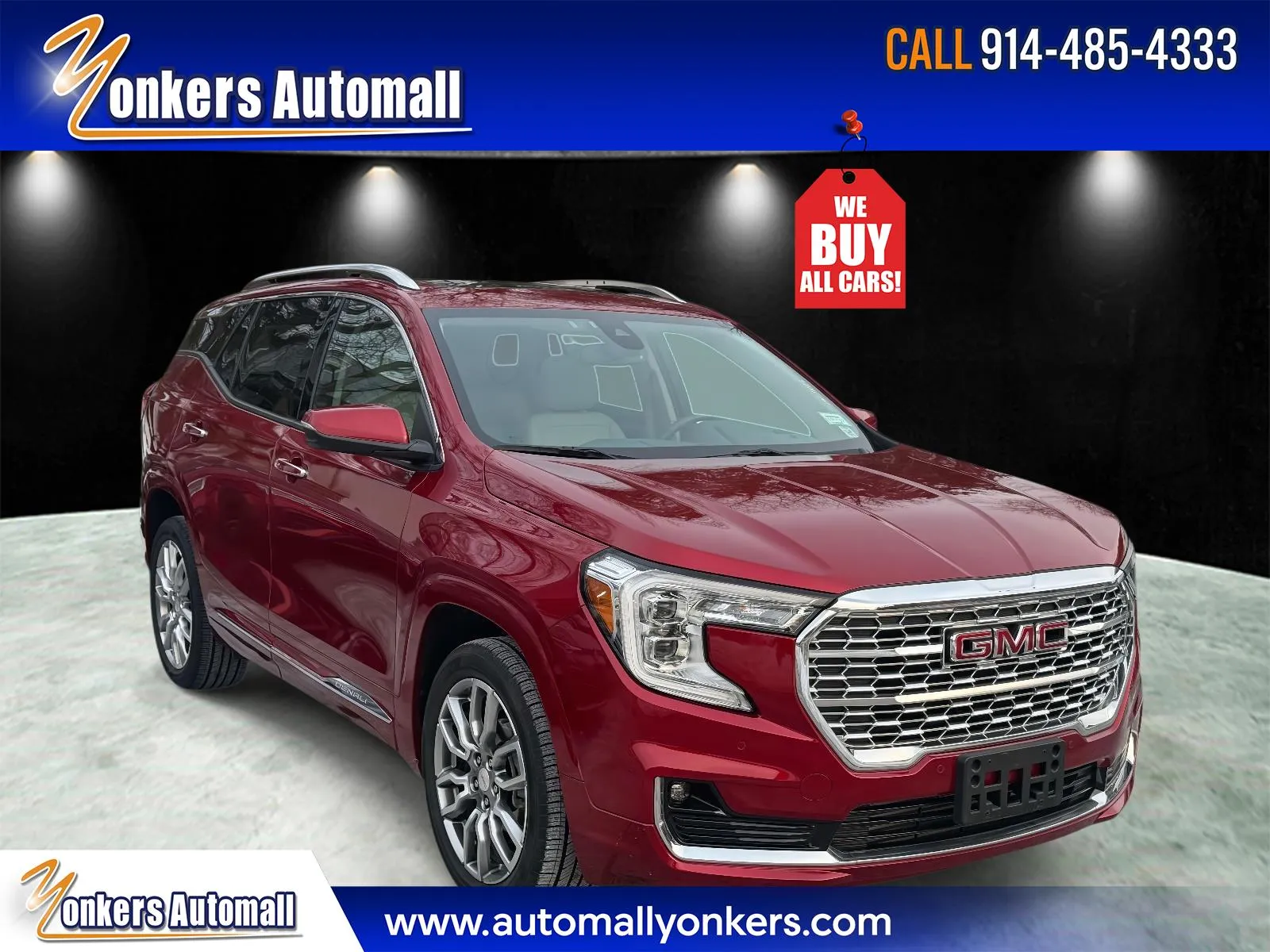 Red 2023 GMC Terrain Denali for sale in Yonkers, NY