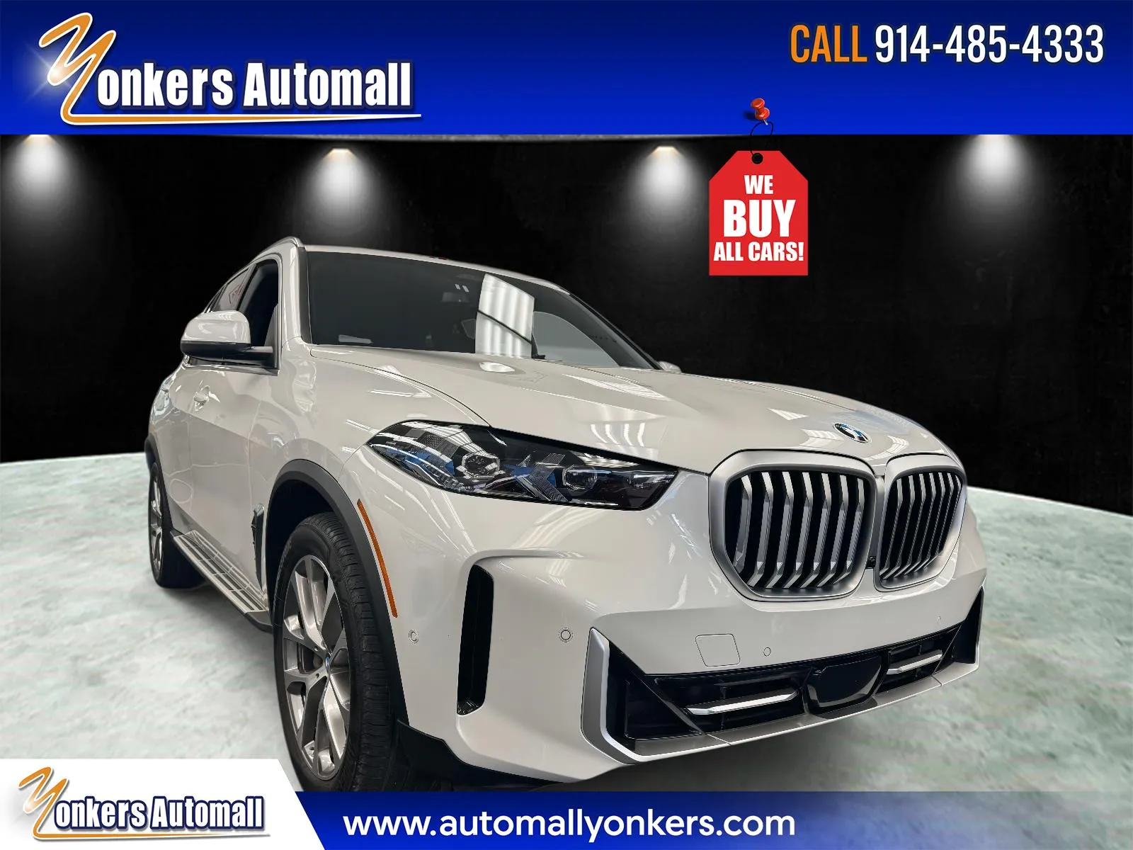 White 2025 BMW X5 xDrive40i Sports Activity Vehicle for sale in Yonkers, NY