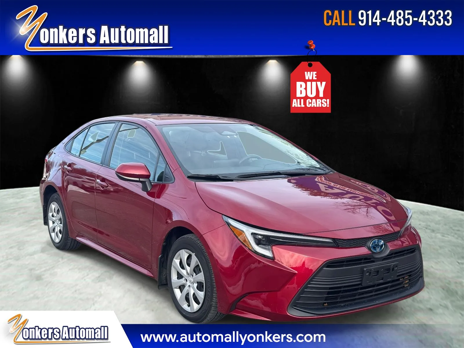 Red 2024 Toyota Corolla Hybrid LE FWD for sale in Yonkers, NY