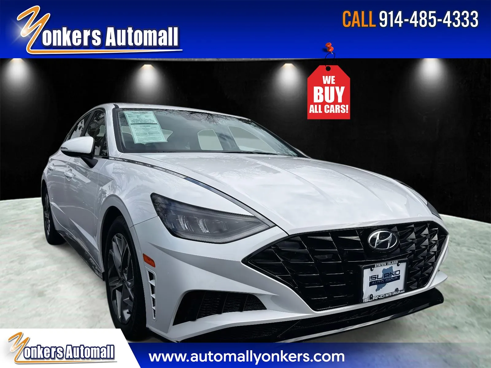 White 2023 Hyundai Sonata SEL for sale in Yonkers, NY