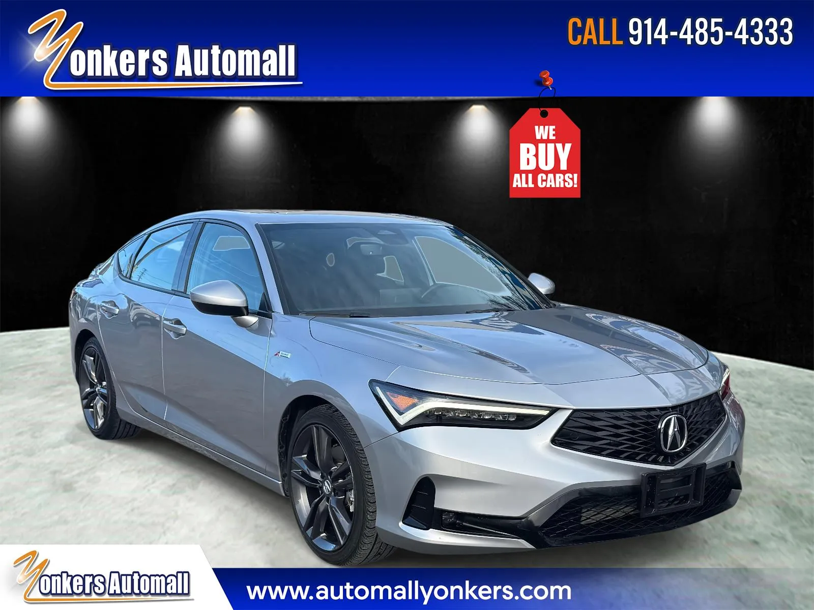 Silver 2023 Acura Integra CVT w/A-Spec Package for sale in Yonkers, NY