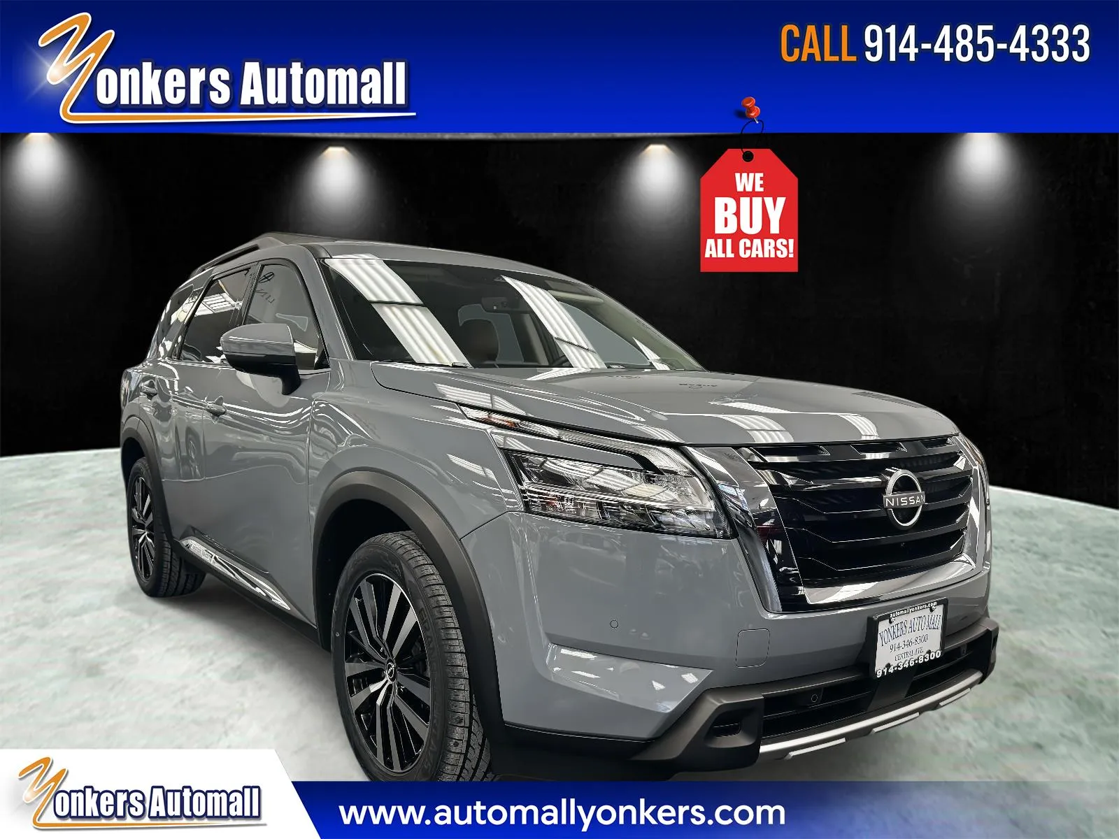 Gray 2023 Nissan Pathfinder Platinum 4WD for sale in Yonkers, NY