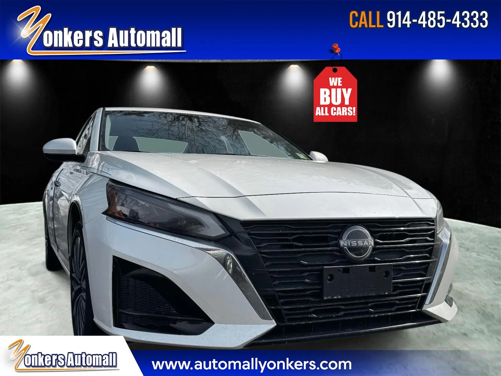 White 2023 Nissan Altima 2.5 SV for sale in Yonkers, NY