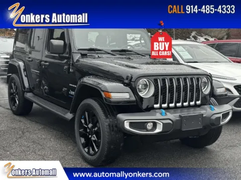 Black 2023 Jeep Wrangler Sahara 4xe for sale in Yonkers, NY