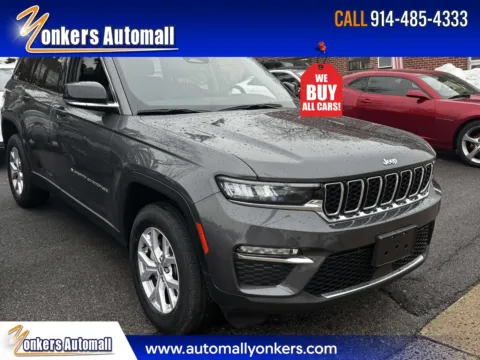 Gray 2022 Jeep Grand Cherokee Limited for sale in Yonkers, NY