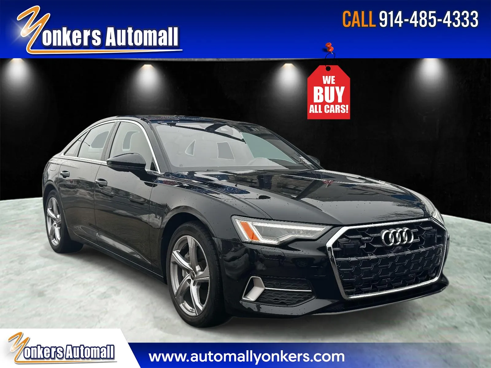 Black 2024 Audi A6 Sedan Premium Plus 45 TFSI quattro for sale in Yonkers, NY