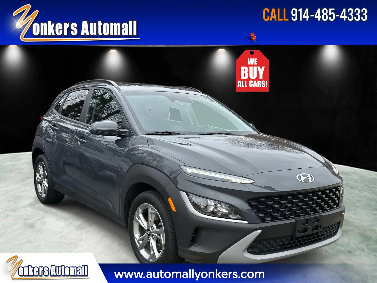 Gray 2023 Hyundai Kona SEL Auto AWD for sale in Yonkers, NY