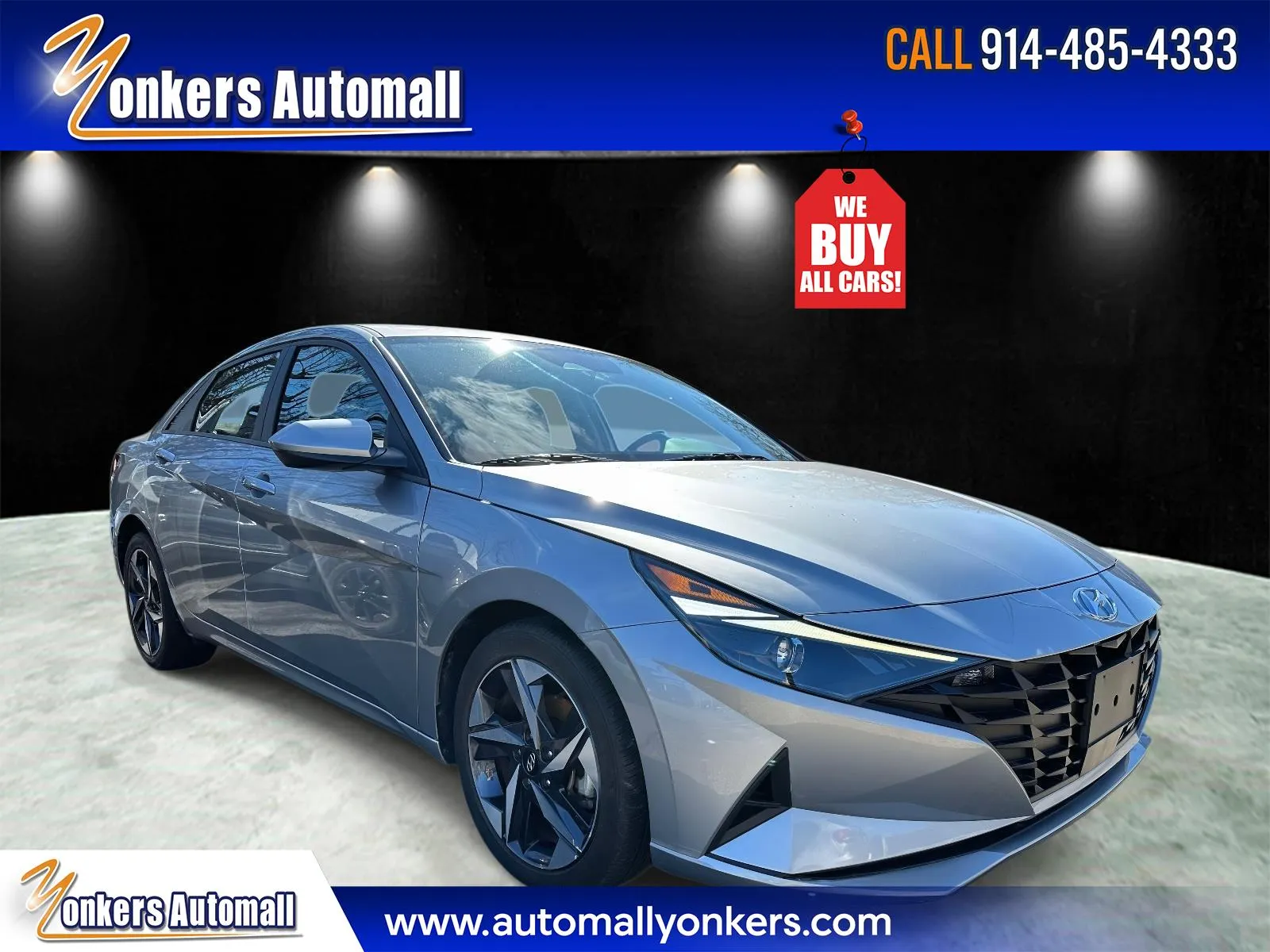 Silver 2023 Hyundai Elantra SEL IVT for sale in Yonkers, NY