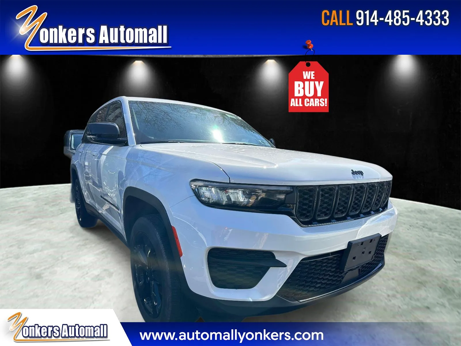 White 2023 Jeep Grand Cherokee Altitude 4x4 for sale in Yonkers, NY