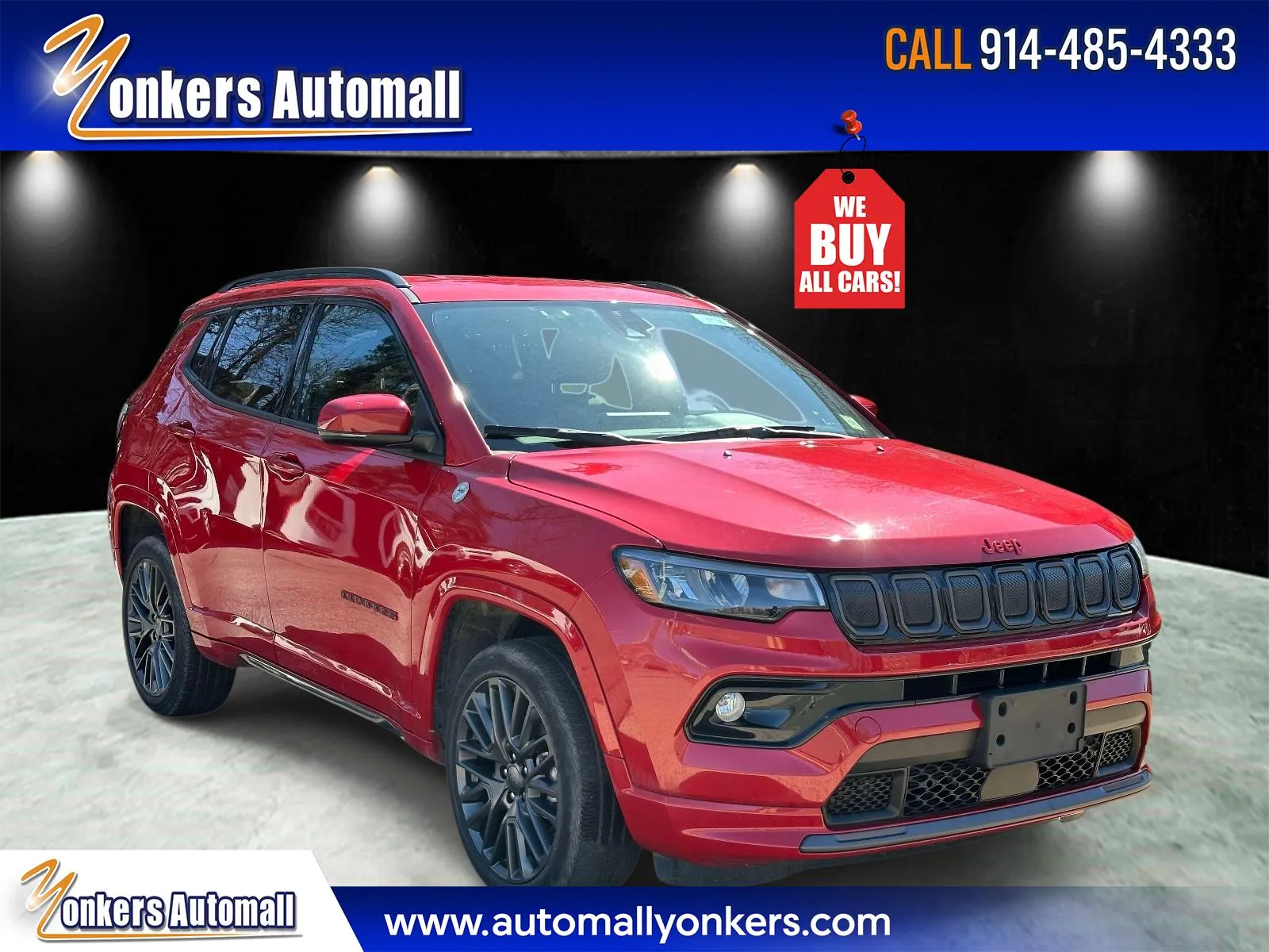 Red 2022 Jeep Compass (RED) Edition 4x4 for sale in Yonkers, NY
