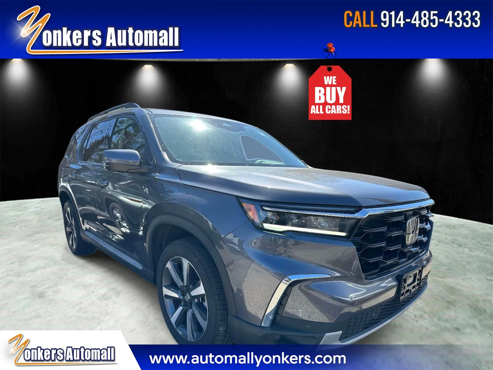 Gray 2023 Honda Pilot Touring AWD for sale in Yonkers, NY