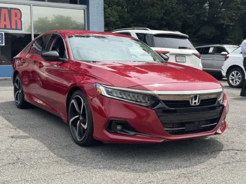 Red 2021 Honda Accord Sedan Sport SE 1.5T CVT for sale in Yonkers, NY