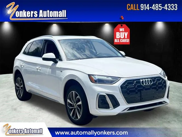 White 2023 Audi Q5 S line Premium Plus 45 TFSI quattro for sale in Yonkers, NY