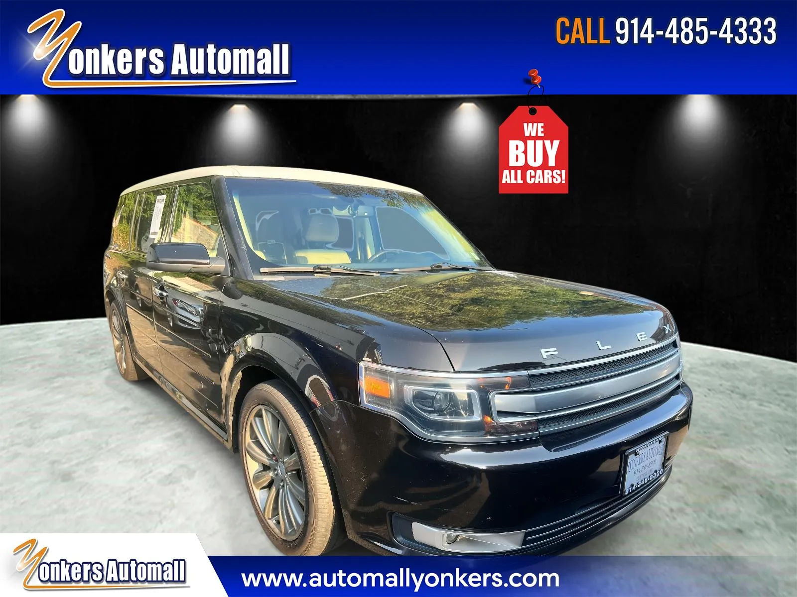 Brown 2013 Ford Flex 4dr Limited AWD w/EcoBoost for sale in Yonkers, NY