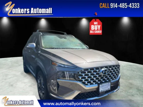 Gray 2021 Hyundai Santa Fe Hybrid Limited AWD for sale in Yonkers, NY