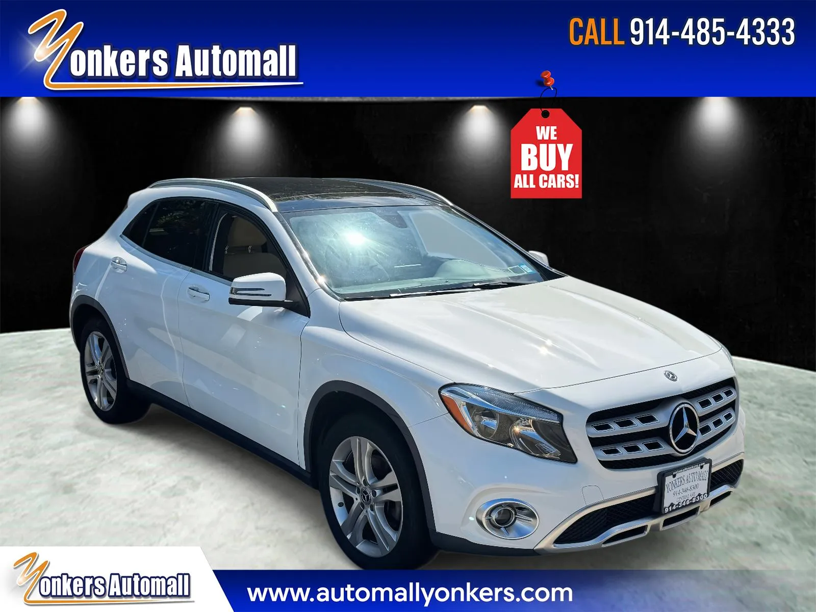White 2019 Mercedes-Benz GLA 250 4MATIC SUV for sale in Yonkers, NY