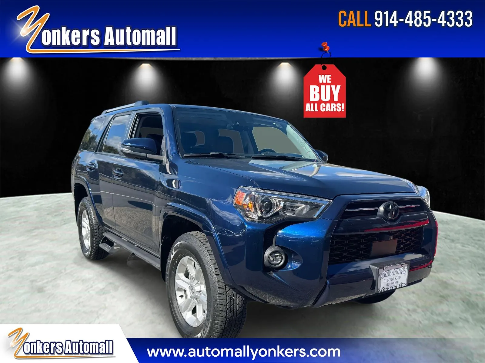 Blue 2022 Toyota 4Runner SR5 Premium 4WD for sale in Yonkers, NY