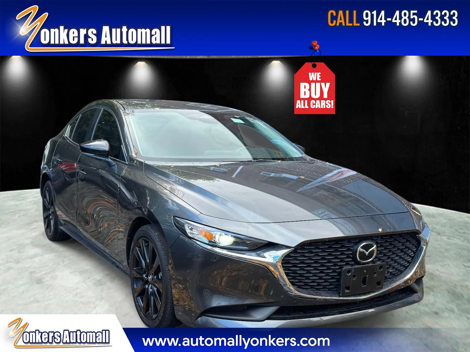 Gray 2025 Mazda Mazda3 Sedan 2.5 S Select Sport FWD for sale in Yonkers, NY