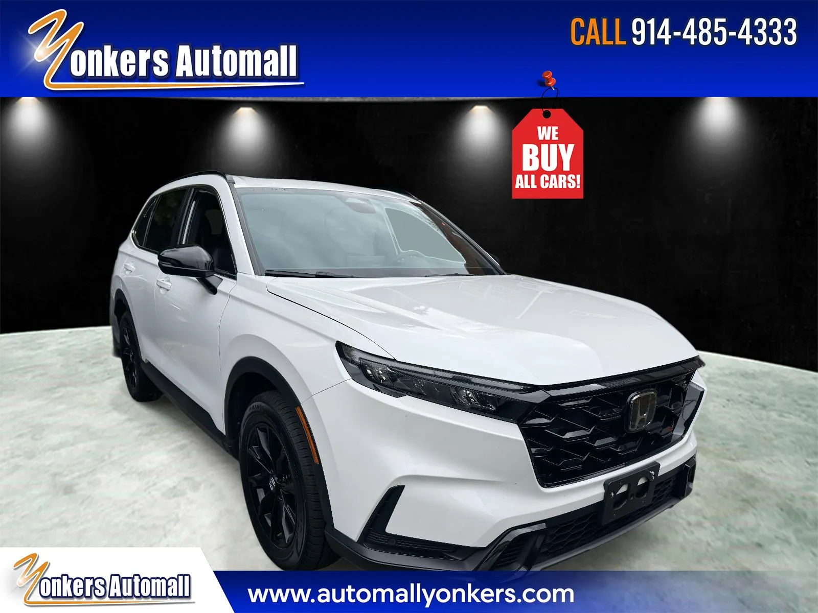 White 2025 Honda CR-V Hybrid Sport-L for sale in Yonkers, NY