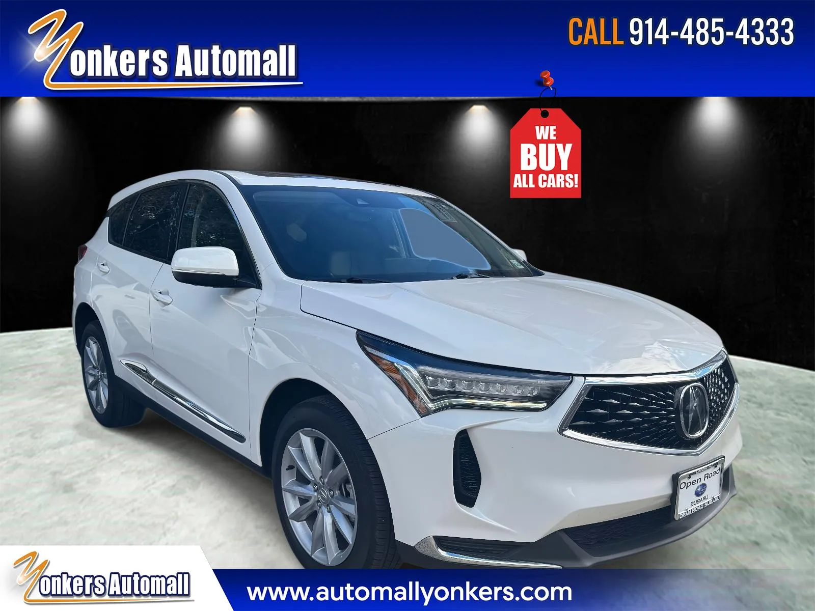White 2022 Acura RDX SH-AWD for sale in Yonkers, NY