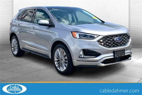 Silver 2022 Ford Edge Titanium for sale in Independence, MO