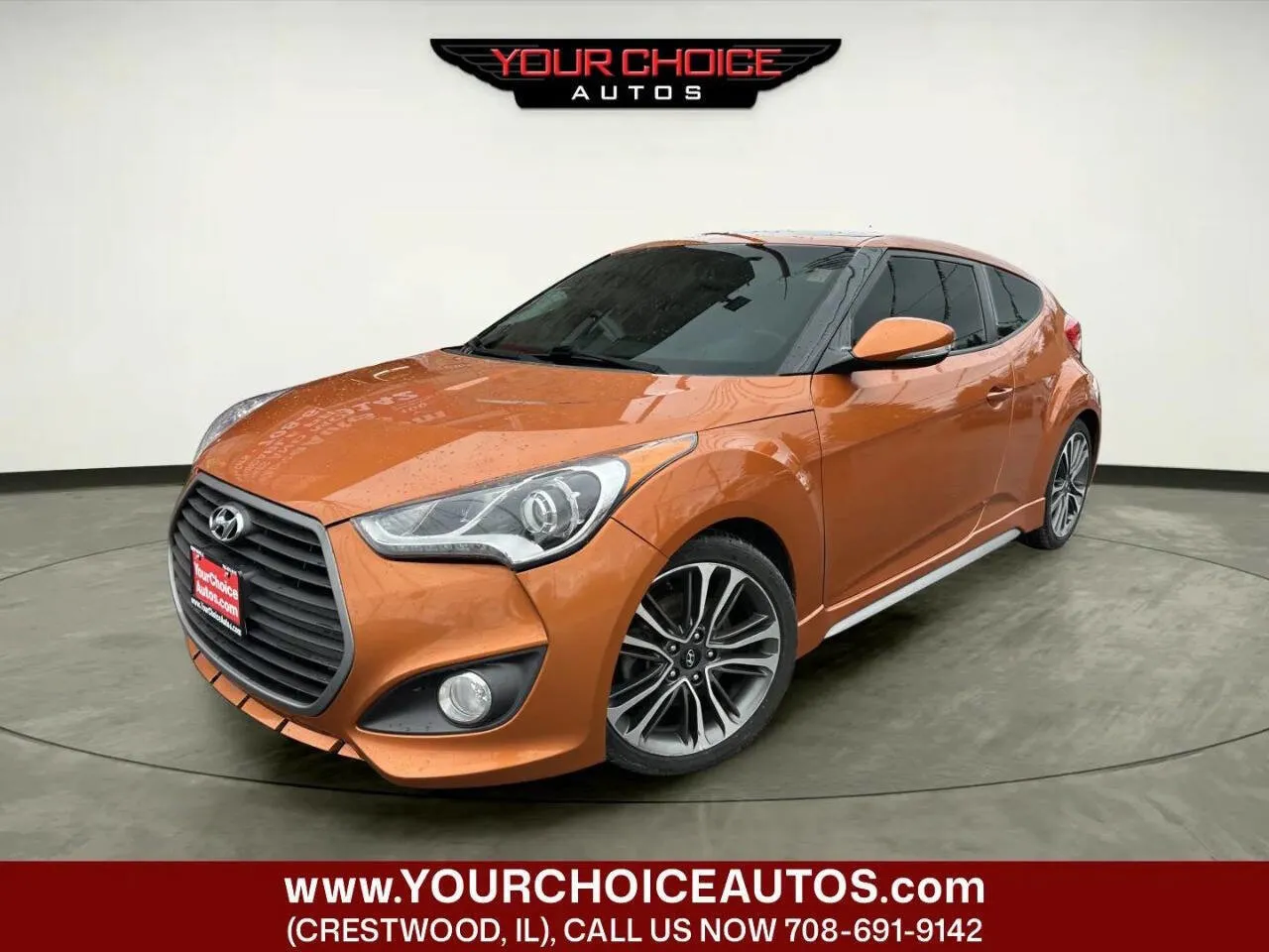 Orange 2016 Hyundai Veloster Turbo for sale in Crestwood, IL