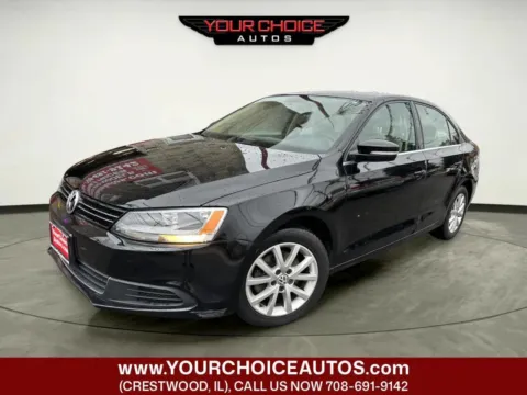 Black 2013 Volkswagen Jetta Sedan SE 4dr Sedan 6A w/Convenience and Sunroof for sale in Crestwood, IL