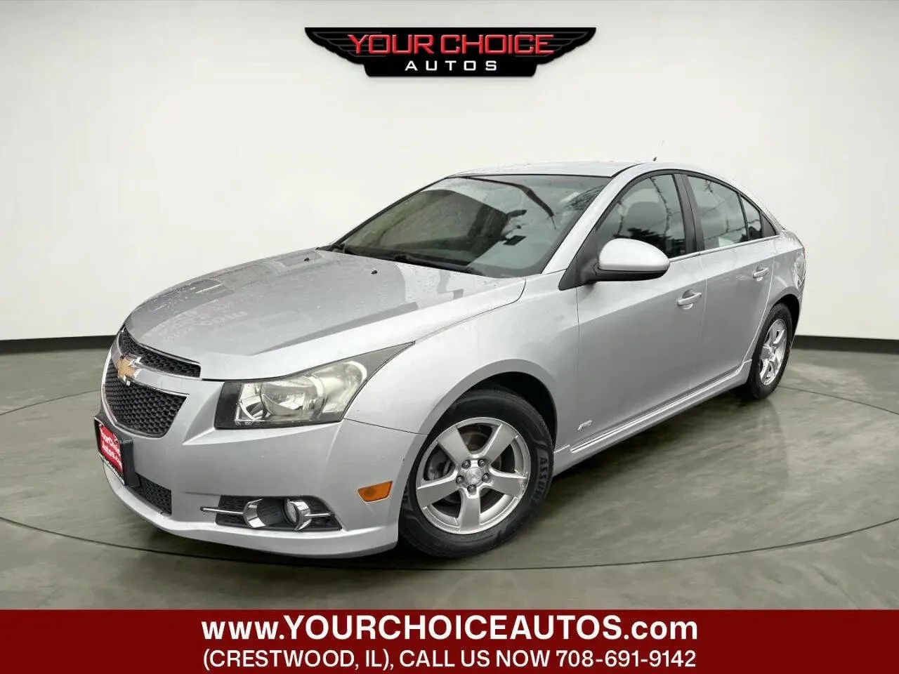 Silver 2012 Chevrolet Cruze LT w/1LT for sale in Crestwood, IL