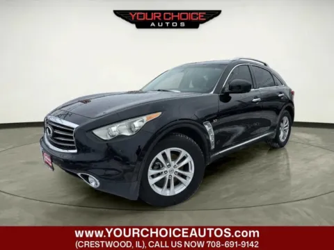 Black 2016 INFINITI QX70 Base 4dr SUV for sale in Crestwood, IL