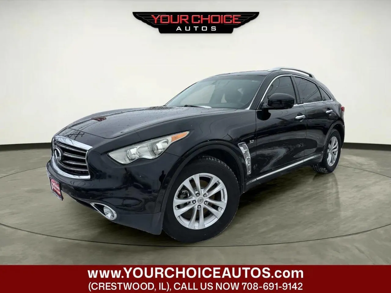 Black 2016 INFINITI QX70 Base 4dr SUV for sale in Crestwood, IL