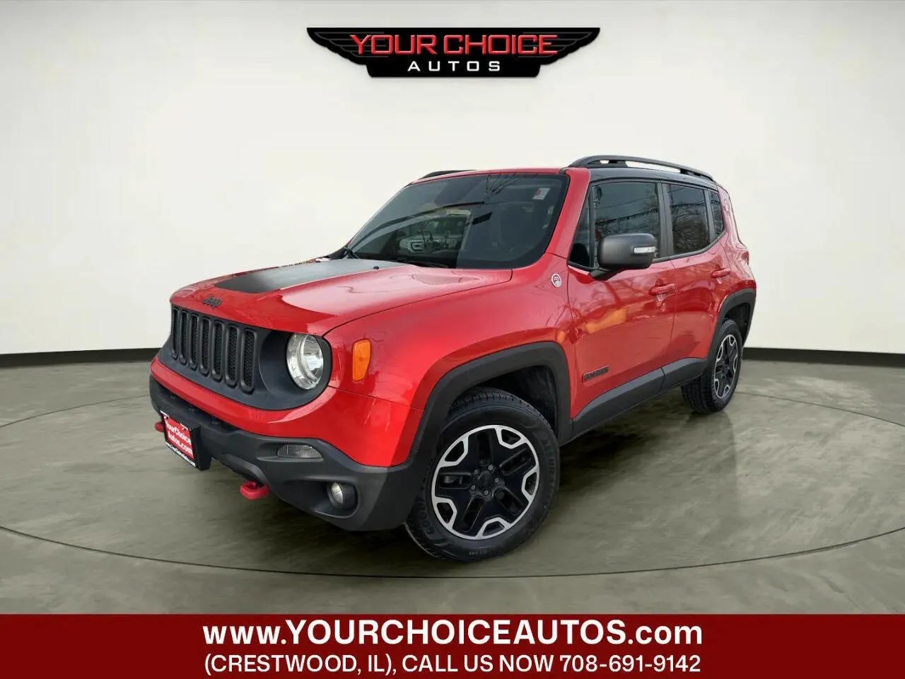 Red 2015 Jeep Renegade Trailhawk for sale in Crestwood, IL