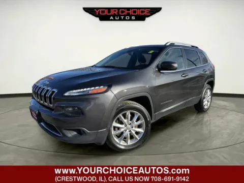 Gray 2015 Jeep Cherokee Limited for sale in Crestwood, IL