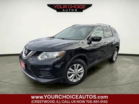 Black 2015 Nissan Rogue SV for sale in Crestwood, IL