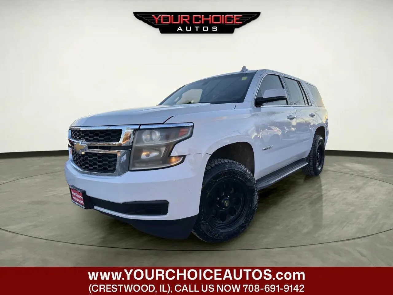 White 2017 Chevrolet Tahoe Commercial for sale in Crestwood, IL