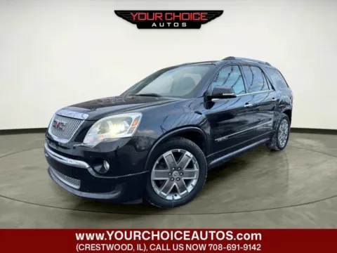 Black 2012 GMC Acadia Denali for sale in Crestwood, IL
