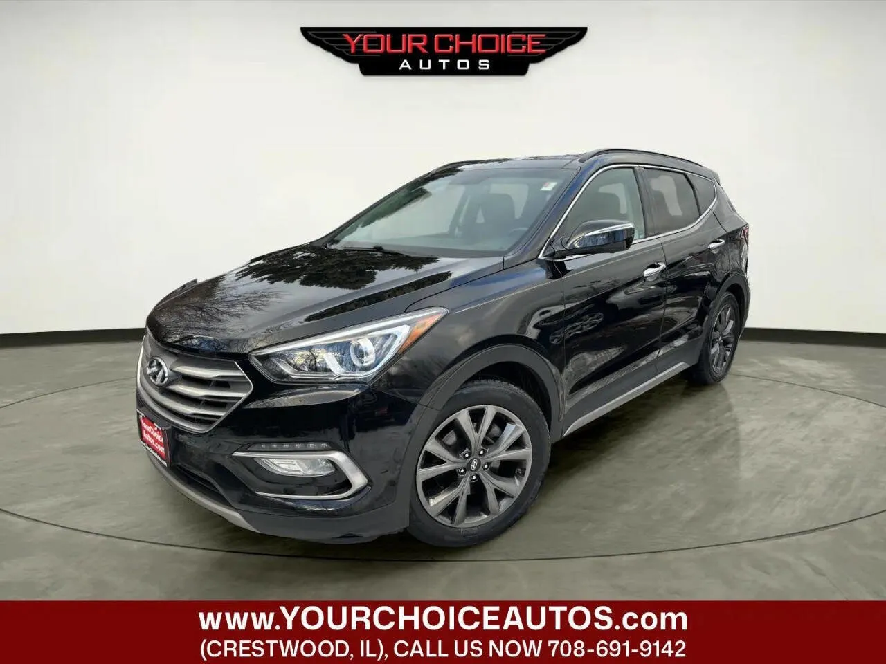 Black 2017 Hyundai Santa Fe Sport 2.0T Ultimate for sale in Crestwood, IL