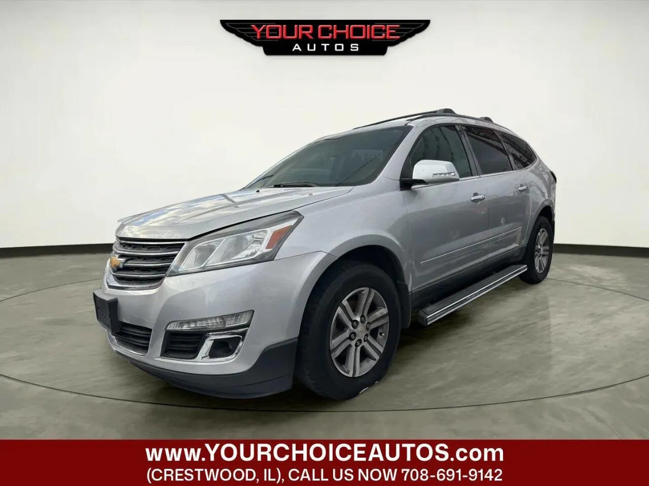 Silver 2017 Chevrolet Traverse LS for sale in Crestwood, IL
